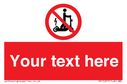 Custom no e-scooter sign Text: 